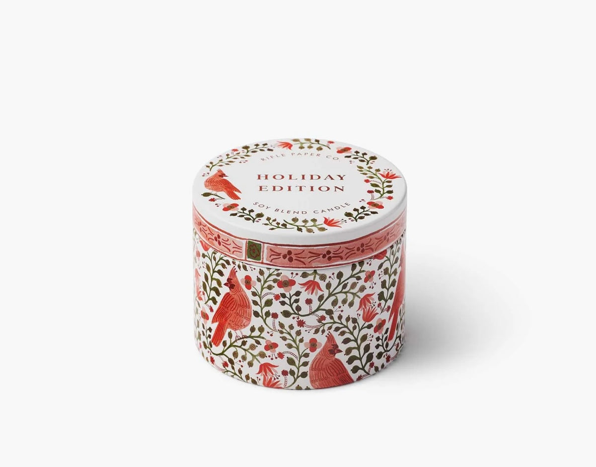 Cardinals Holiday Candle