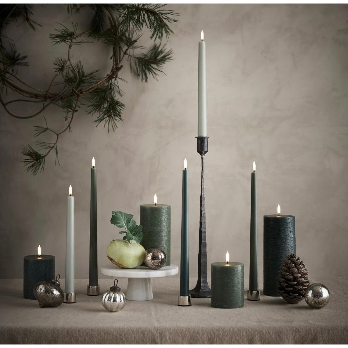 Uyuni S/2 Slim Taper Candles | 12.6"H