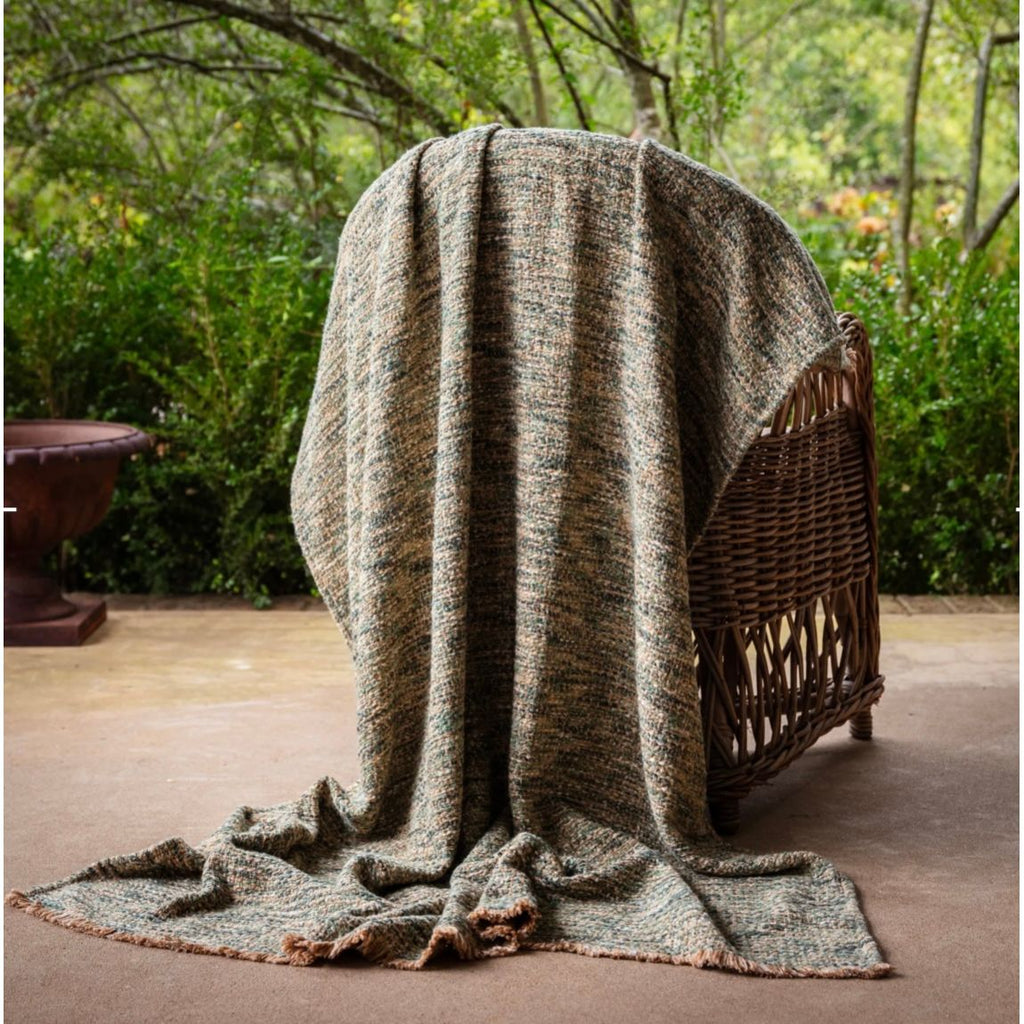 Textured Nubby Woven Throw