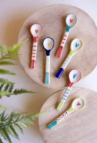 Hand-Painted Ceramic Spoon