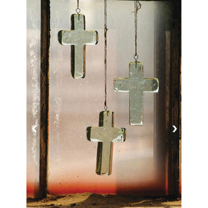 Glass Cross Suncatcher