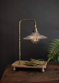 Fluted Glass Task Lamp