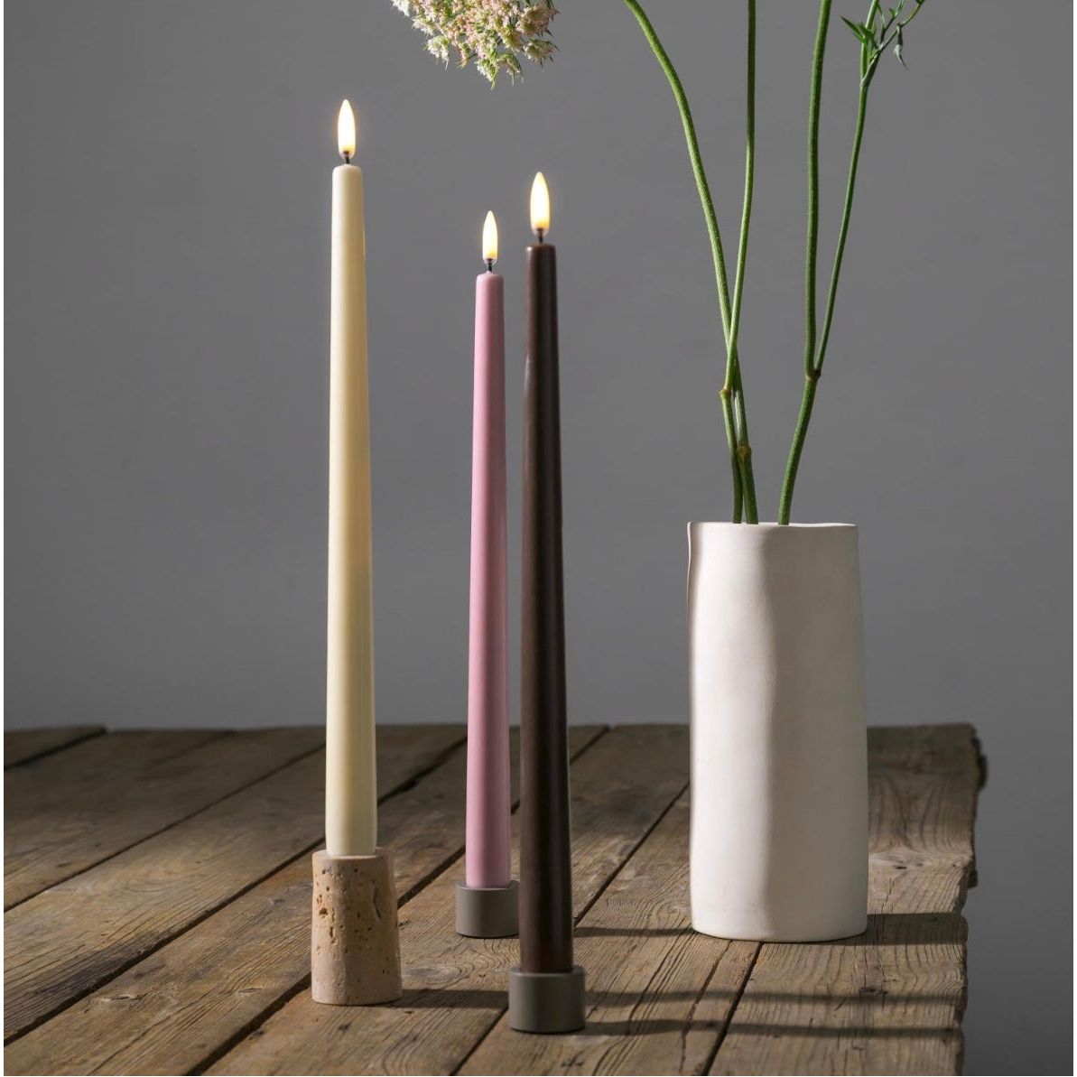 Uyuni S/2 Slim Taper Candles | 12.6"H