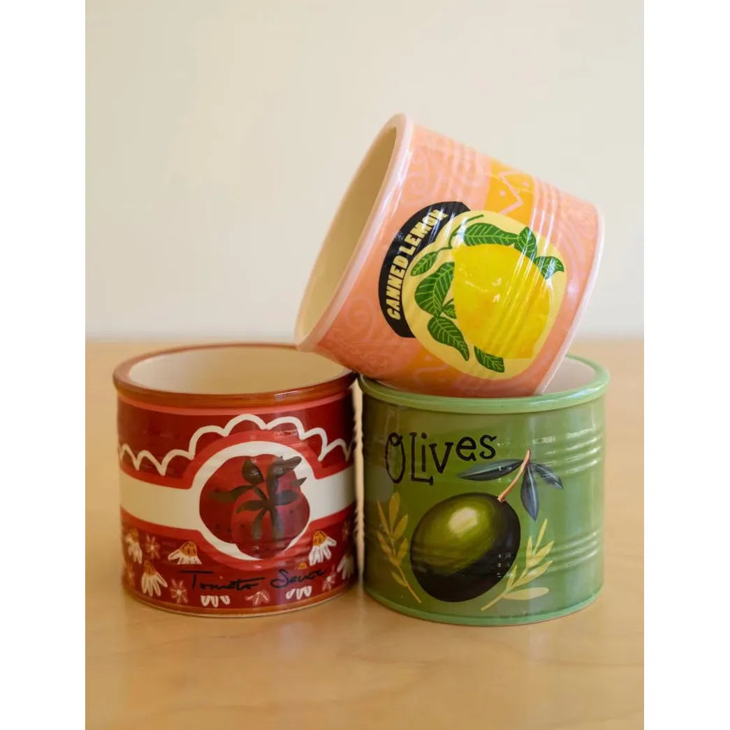 Ceramic Canned Goods Planters