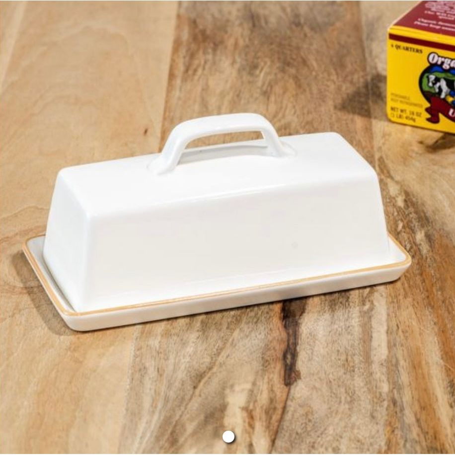 Butter Dish  | White