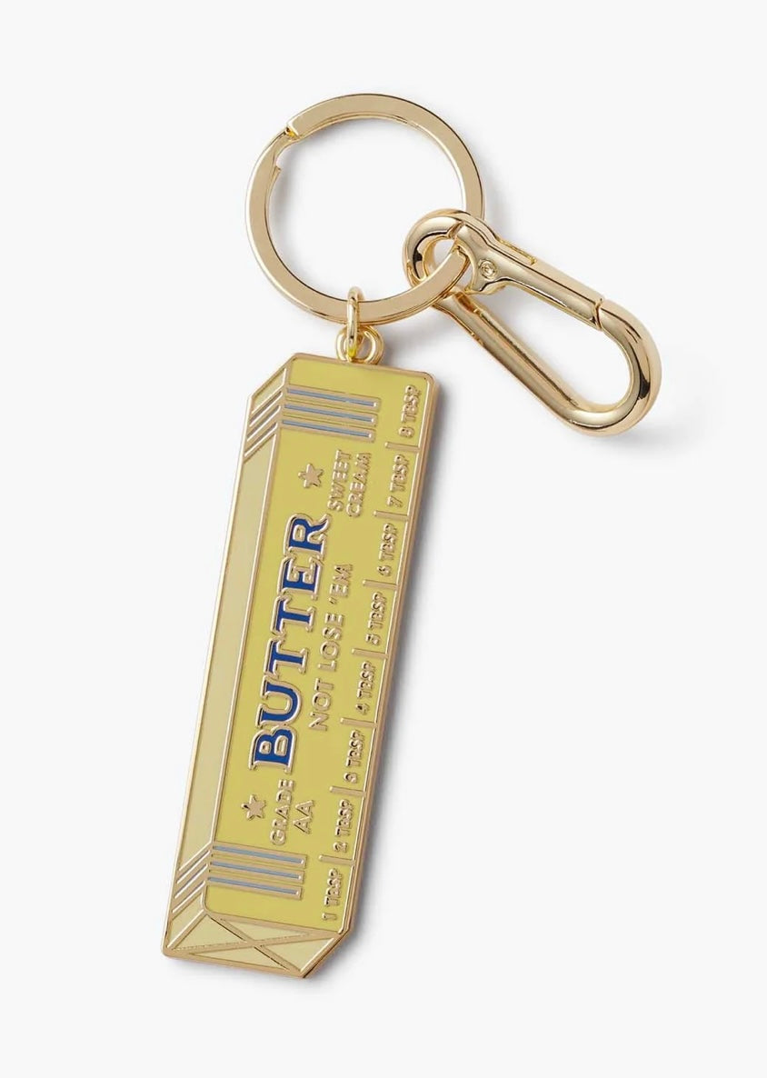 Butter Not Lose ‘Em Enamel Keychain