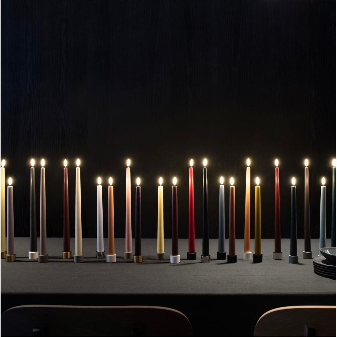 Uyuni S/2 Slim Taper Candles | 12.6"H
