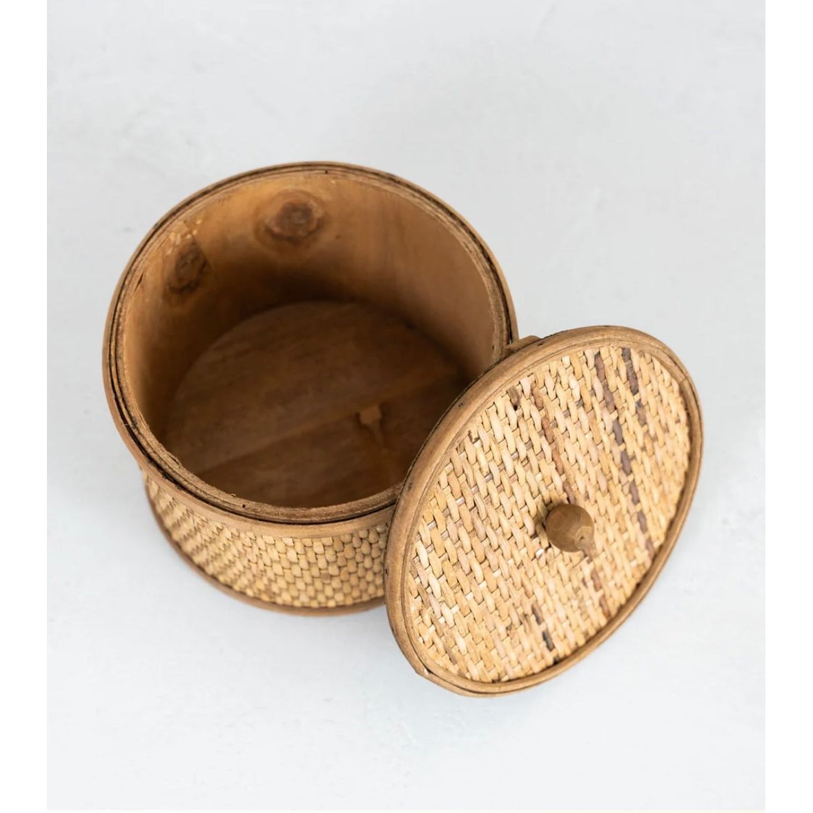 Woven Cane Box