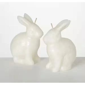 S/2 Glazed Rabbit Candles