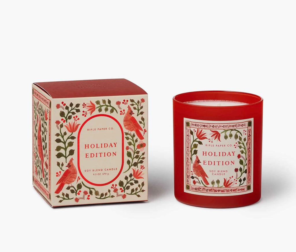 Cardinals Holiday Candle