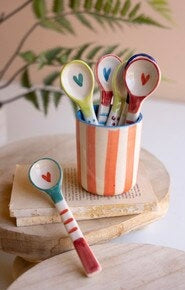 Hand-Painted Ceramic Spoon