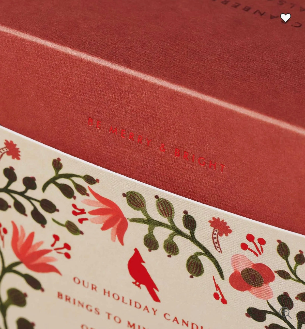 Cardinals Holiday Candle