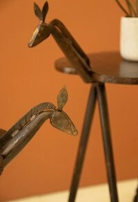 S/2 Iron Horse Accent Tables