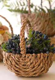 Woven Seagrass Basket w/Handles