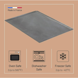 Blue Carbon Steel Rectangular Baking Sheet