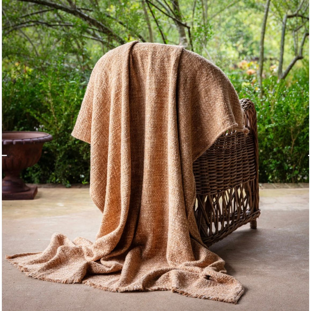 Textured Nubby Woven Throw