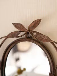 Forged-Iron Vine Framed Mirror