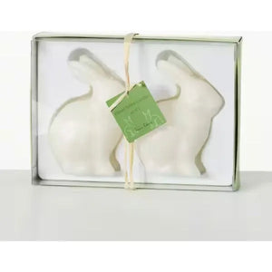 S/2 Glazed Rabbit Candles