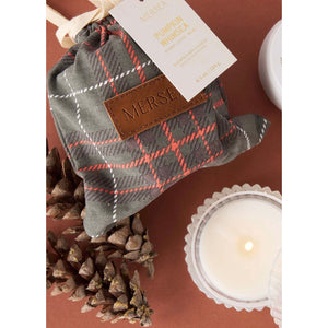 Plaid Bagged Candle