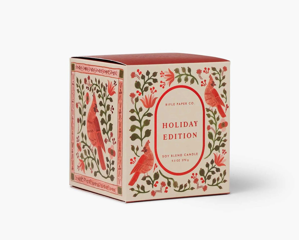 Cardinals Holiday Candle