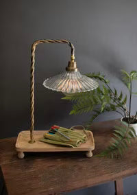 Fluted Glass Task Lamp