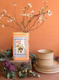 Ceramic Olive Oil Vase