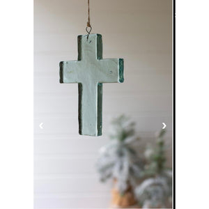 Glass Cross Suncatcher