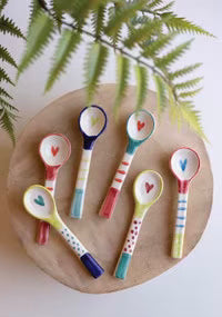 Hand-Painted Ceramic Spoon