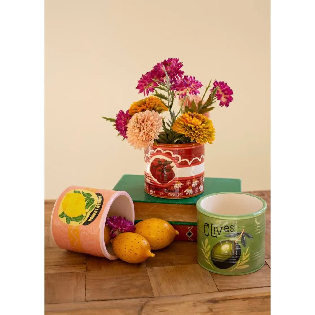 Ceramic Canned Goods Planters