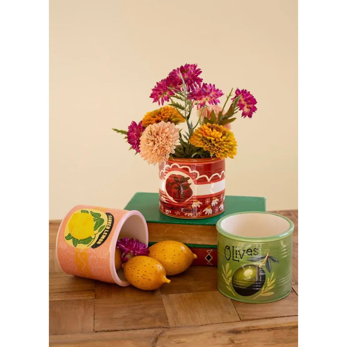 Ceramic Canned Goods Planters