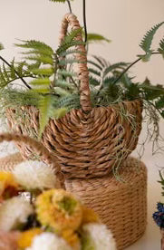 Woven Seagrass Basket w/Handles