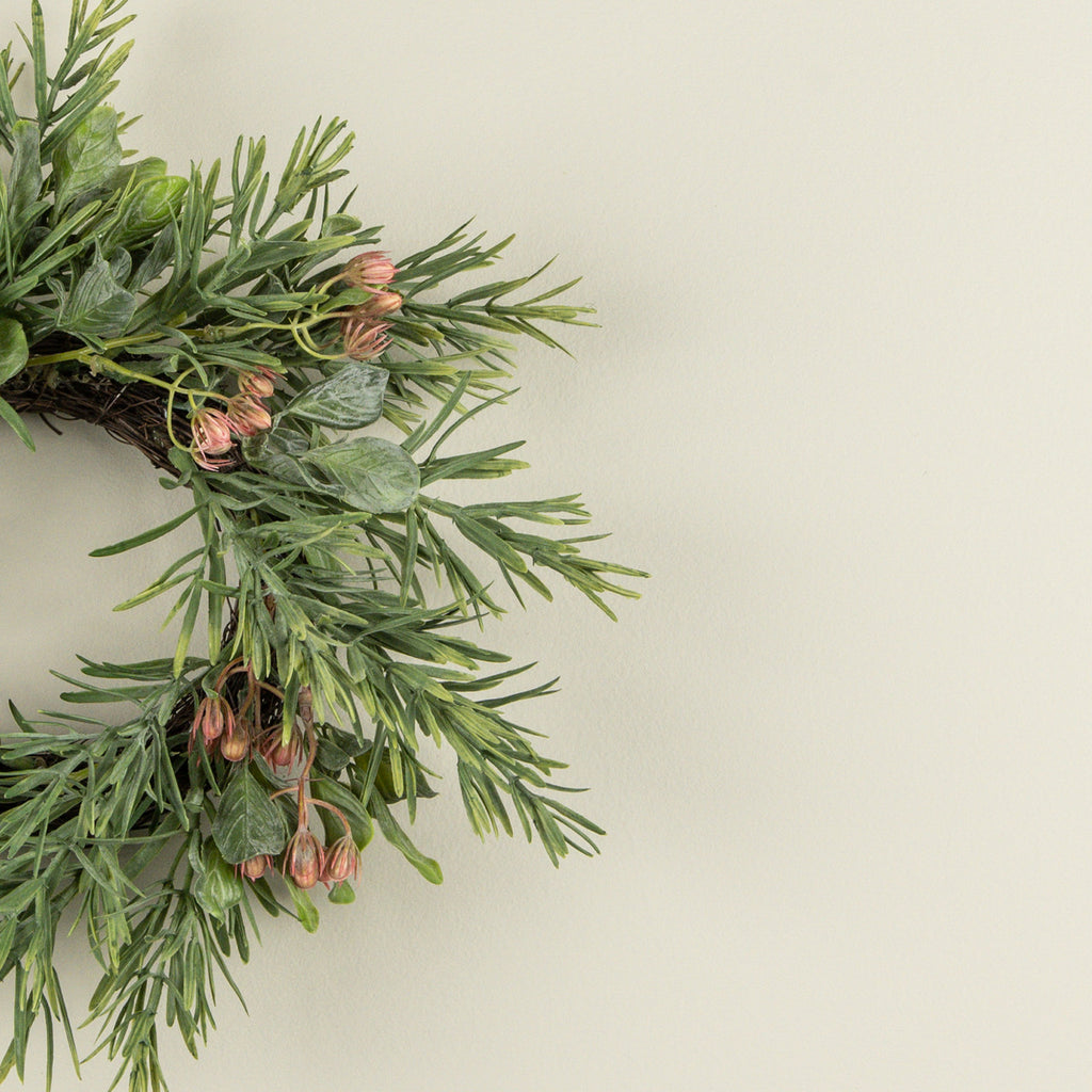 Rosemary w/Pink Berry Candle Ring