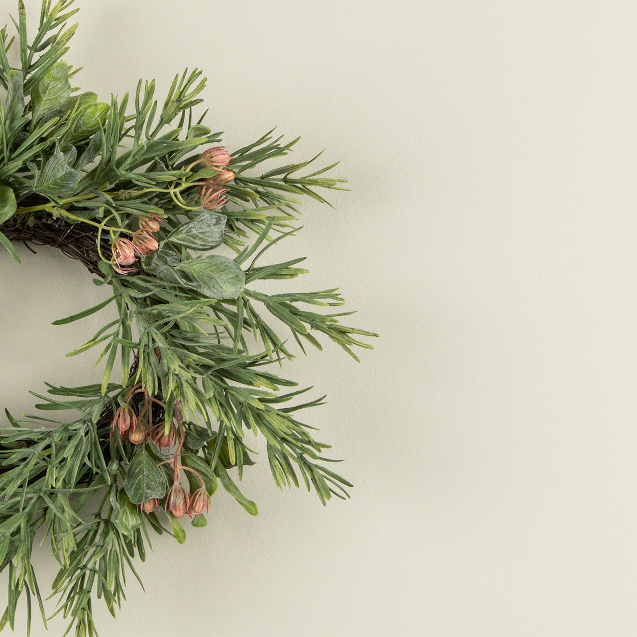 Rosemary w/Pink Berry Candle Ring