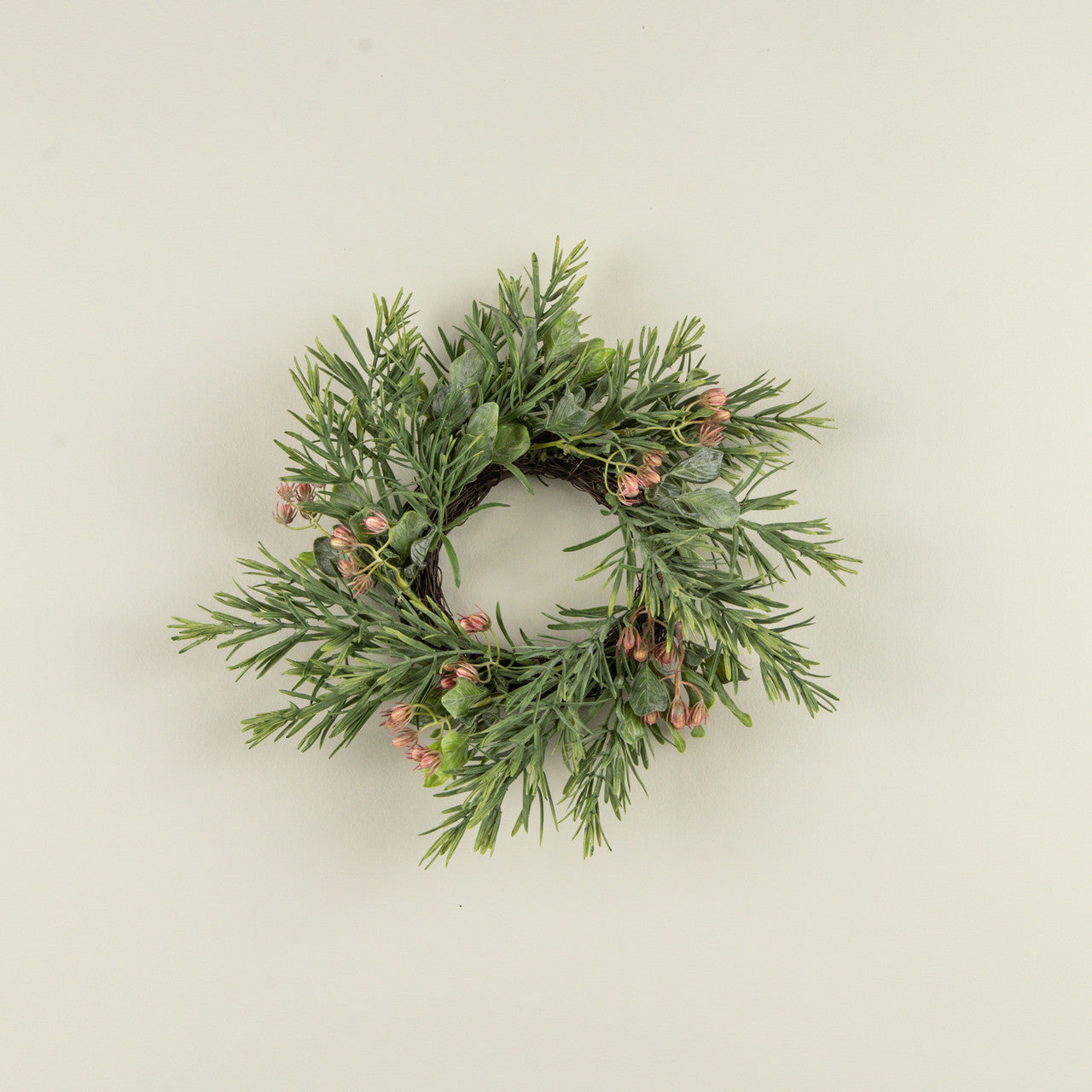 Rosemary w/Pink Berry Candle Ring