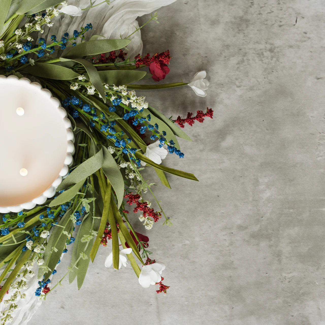 Red, White & Blue Candle Ring