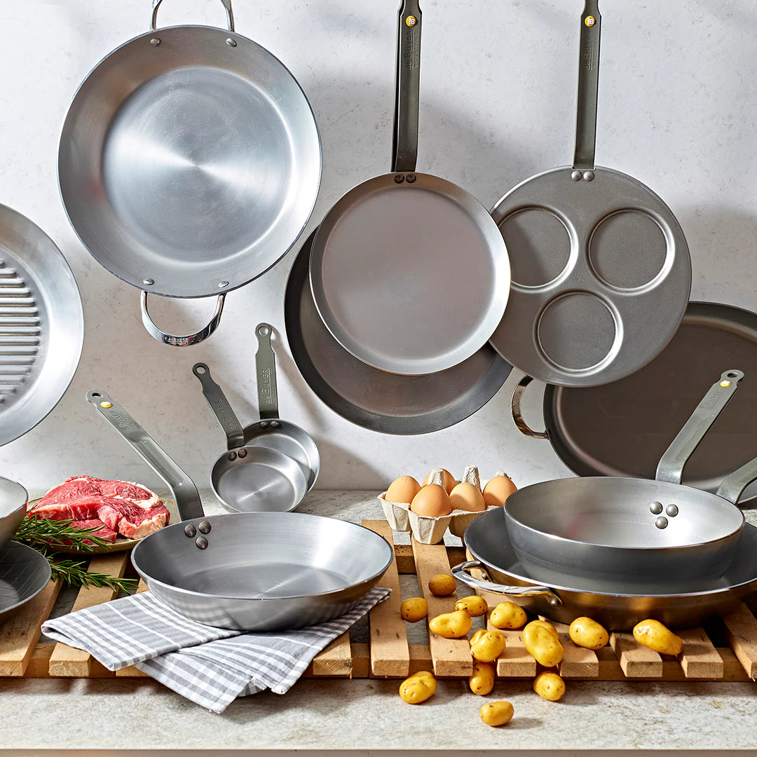 MINERAL B Carbon Steel Country Fry Pan w/2 Handles