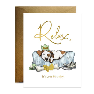 Greeting Card | Relaxed Puppy