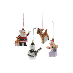 Retro Rudolph Characters  Ornaments