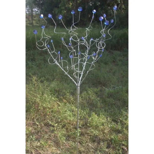 Whimsical Blue Beaded Tree