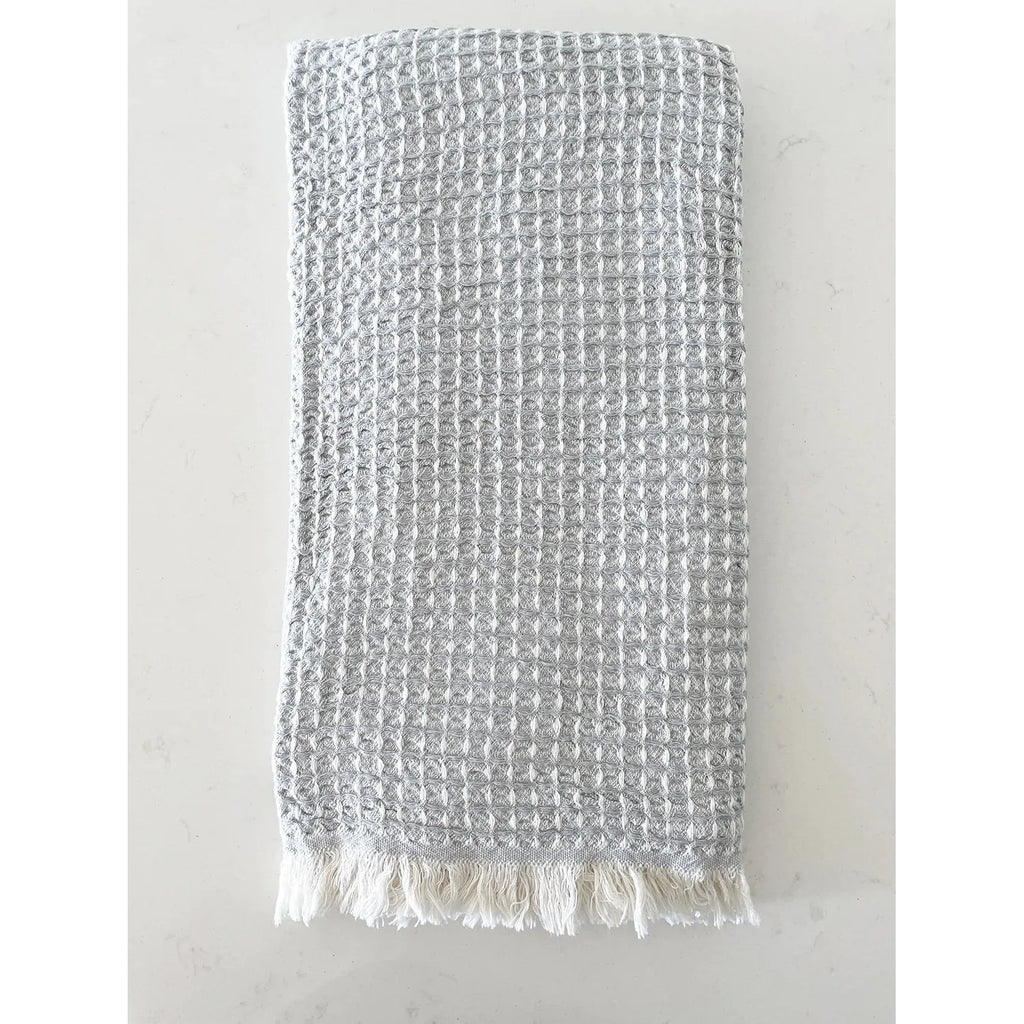 Turkish Cotton Waffle Bath Towel | 2-Tone