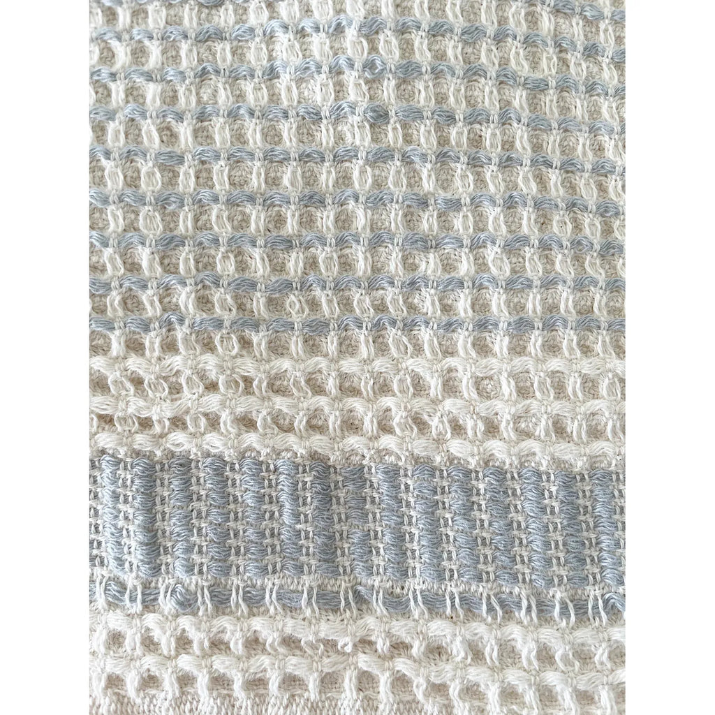 Turkish Cotton Bath Towel | Waffle Striped
