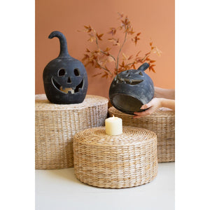 Black Clay Jack-O-Lanterns