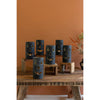 Tall Black Clay Jack-O-Lantern