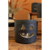 Short Black Clay Jack-O-Lantern