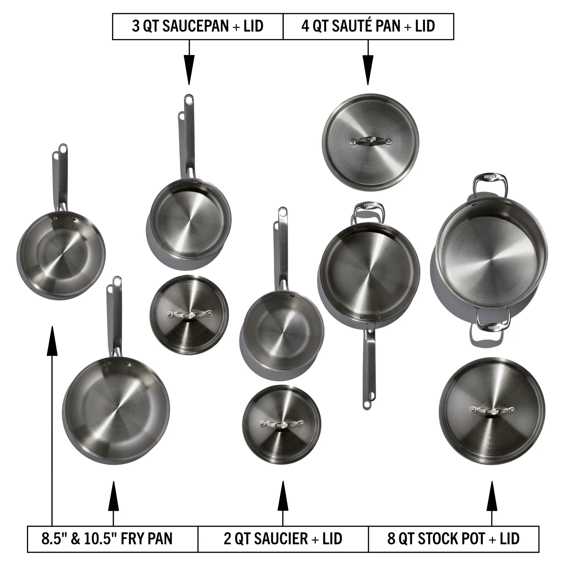 EATER Series | 10 Piece Cookware Set