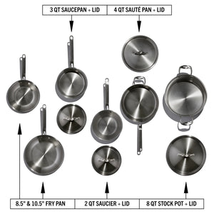 EATER Series | 10 Piece Cookware Set