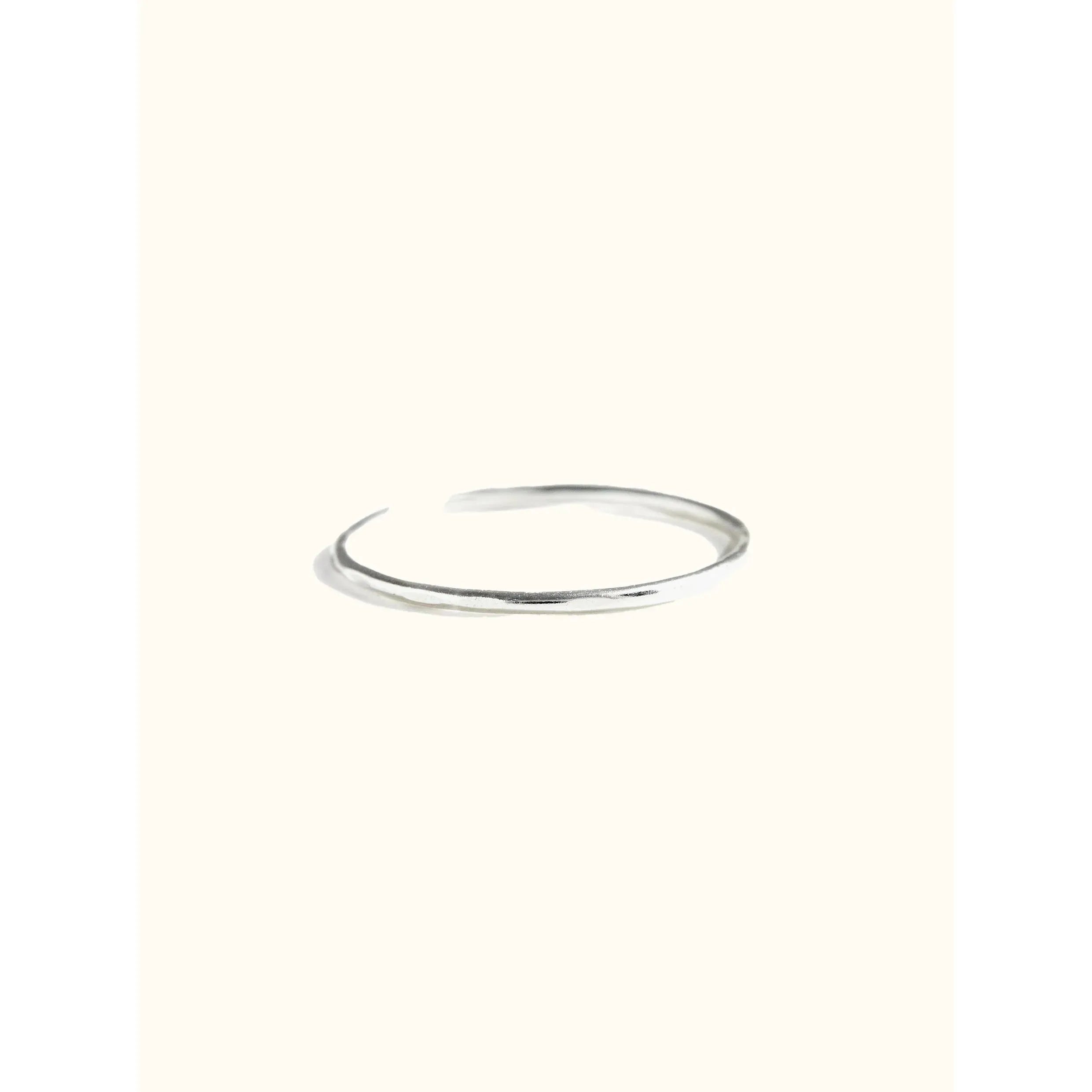 Hammered Stacking Thin Ring