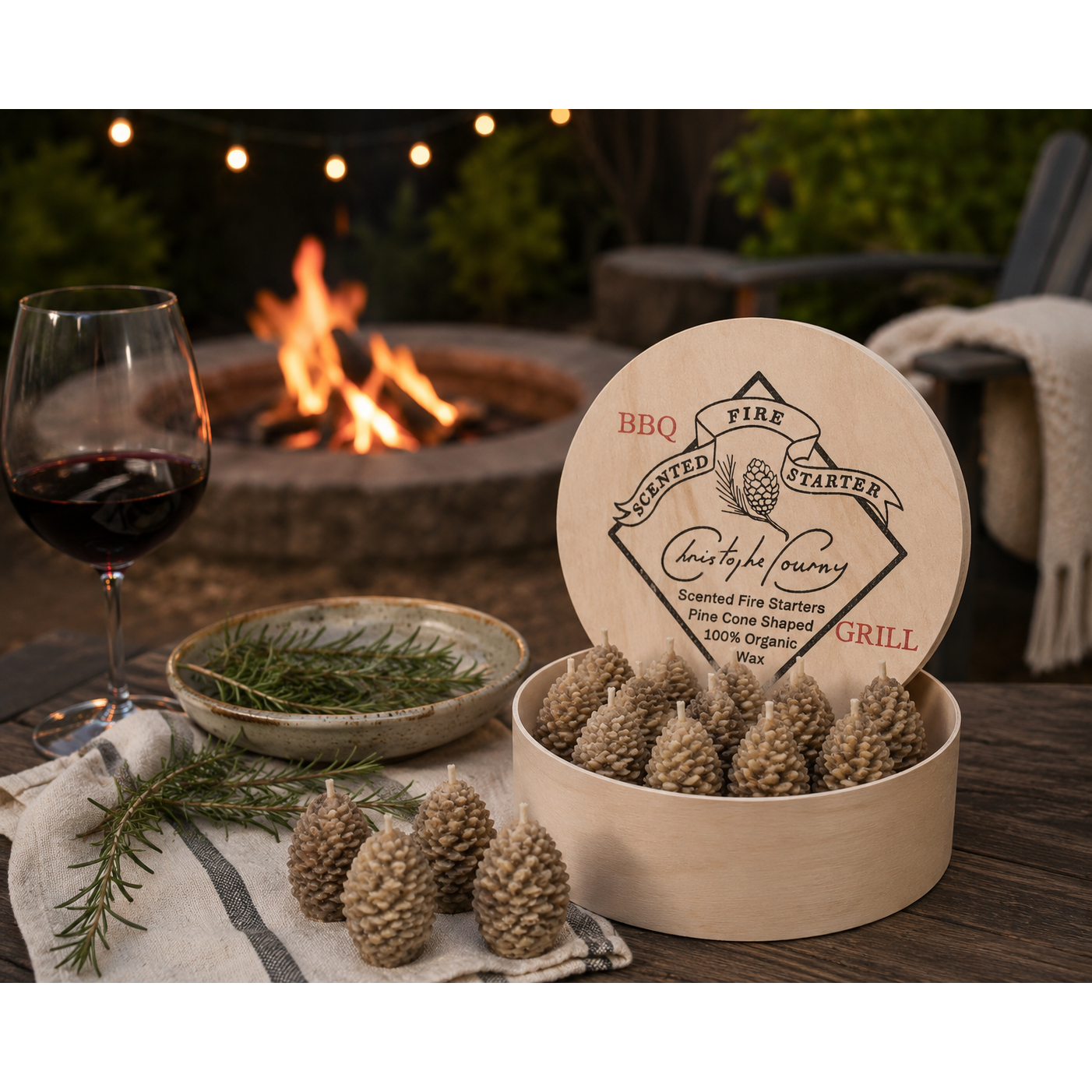 Pine Cone Fire Starters | Rosemary