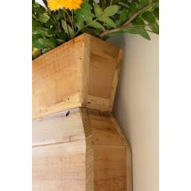 Recycled Wood Tabletop/Wall Vase | Natural