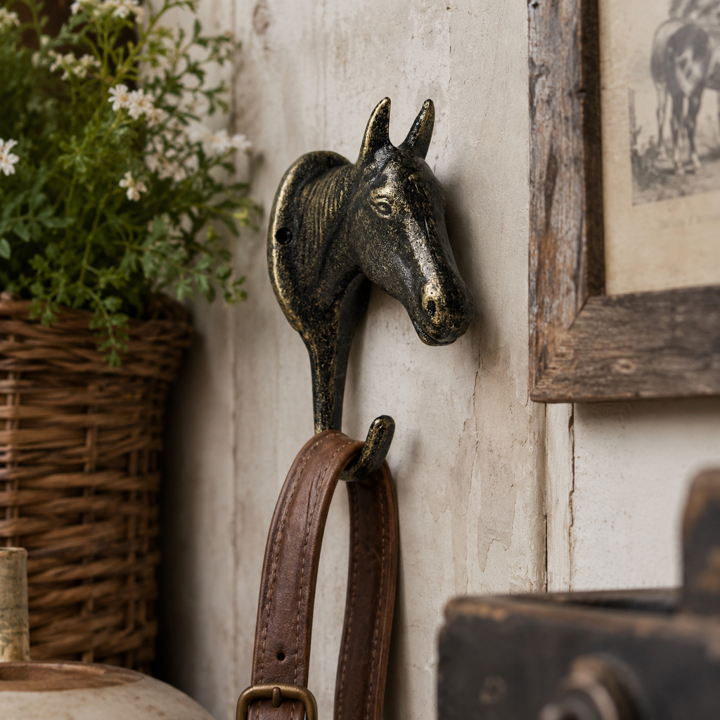 Horse Wall Hook | Bronze Cast Iron